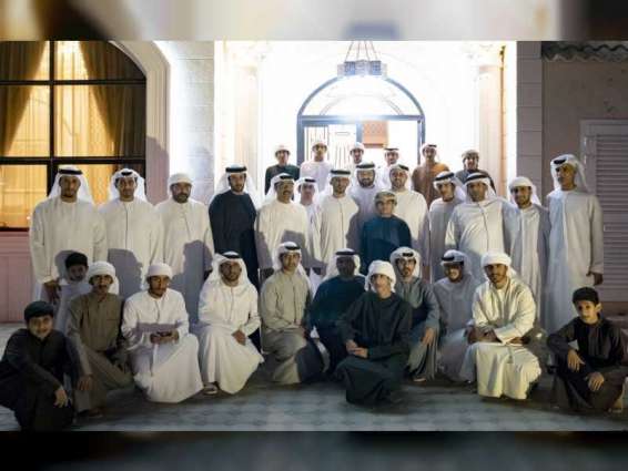 Theyab bin Mohamed bin Zayed visits Saleh Al Oraifi