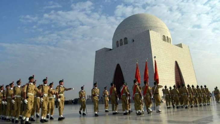 PMA cadets assume guards' duties at Quaid's mausoleum