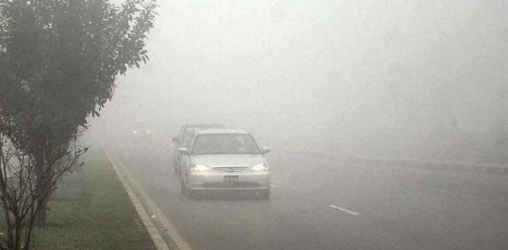 Dense fog blankets plain areas in Punjab, Sindh