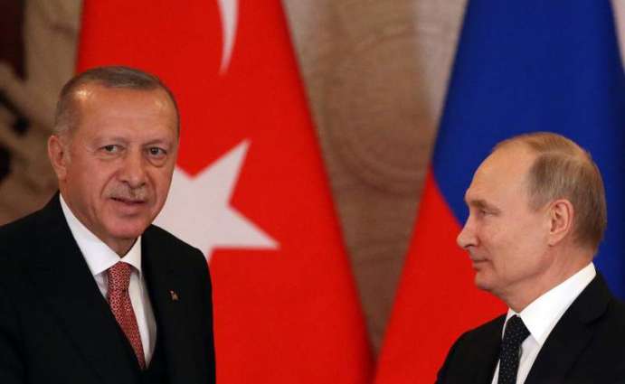 الرئیس الروسي فلادیمیر بوتین یھنئي نظیر الترکي رجب طیب أردوغان بمناسبة حلول العام الجدید