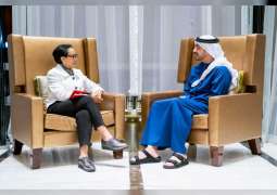 Abdullah bin Zayed receives Indonesian FM