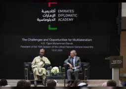 " أكاديمية الإمارات الدبلوماسية" تستضيف رئيس الجمعية العامة للأمم المتحدة في جلسة نقاشية 
