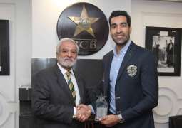 Umar Gul honoured during third T20I