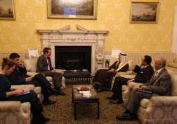 سمو وزير الخارجية يلتقي المستشار السياسي لرئيس الوزراء نائب مستشار الأمن القومي البريطاني