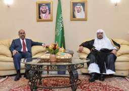 رئيس مجلس الشورى يستقبل رئيس المجلس الشعبي الوطني الجزائري