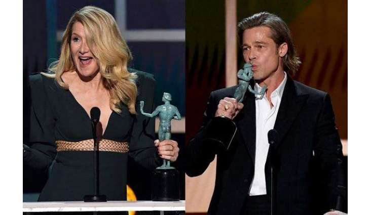 Brad Pitt and Dern win SAG awards