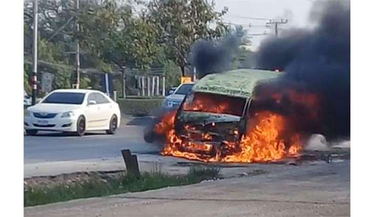 13  killed, 10 others injured after fire erupts in passenger van