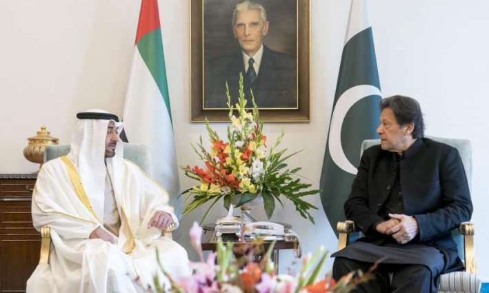 Abu Dhabi Crown Prince discusses regional, international issues with PM Khan in Islamabad