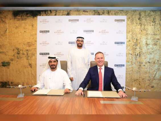 Etihad and Miral sign agreement naming Etihad Arena new entertainment venue on Yas Island