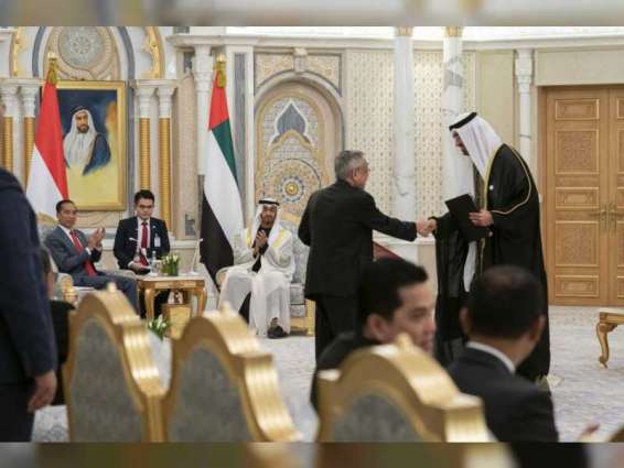 Mohamed bin Zayed, Indonesian President witness exchange of MoUs, agreements