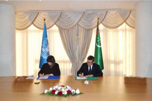 The ceremony of signing a joint program with the UN was held at the MFA of Turkmenistan