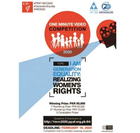 Pakistan Poverty Alleviation Fund launches 1 Minute Video Contest on Women Rightsfor University Students