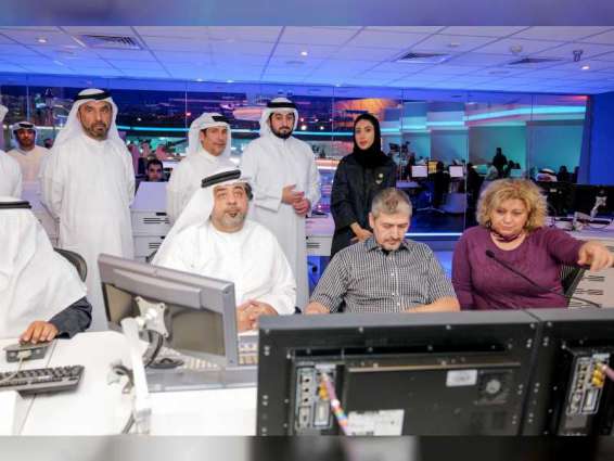 Ahmed bin Mohammed visits Dubai Media Incorporated