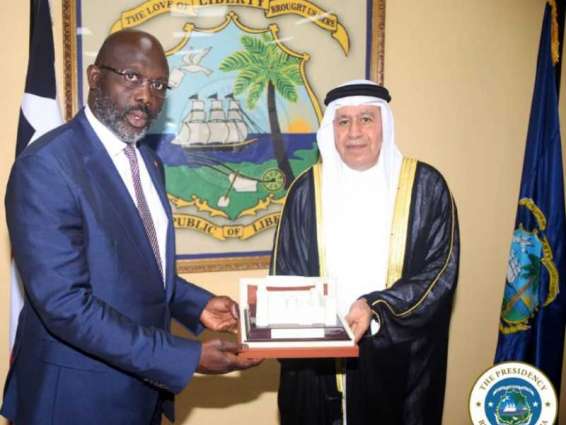 Liberian President receives credentials of UAE Ambassador
