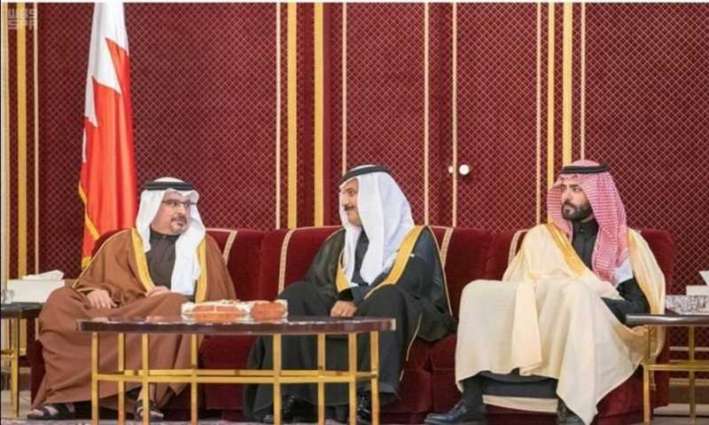 سمو ولي العهد البحريني يستقبل الأمير سلطان بن أحمد بن عبدالعزيز ورئيس وأعضاء مجلس الأعمال السعودي البحريني