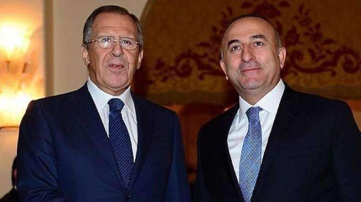 Lavrov, Cavusoglu Discuss Syrian Conflict Settlement in Phone Talks
