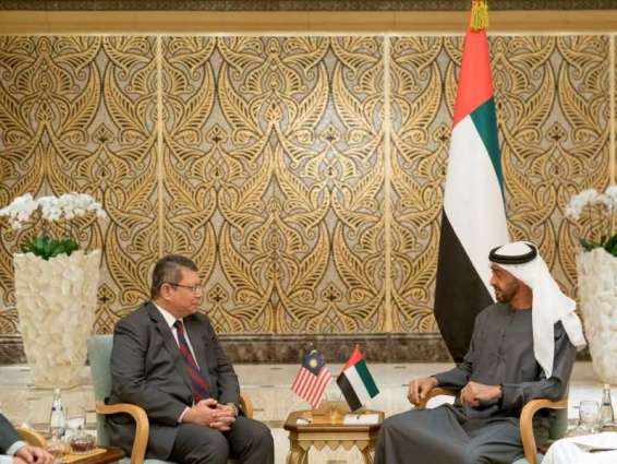 Mohamed bin Zayed meets Malaysian King’s envoy
