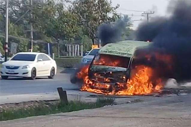 13  killed, 10 others injured after fire erupts in passenger van