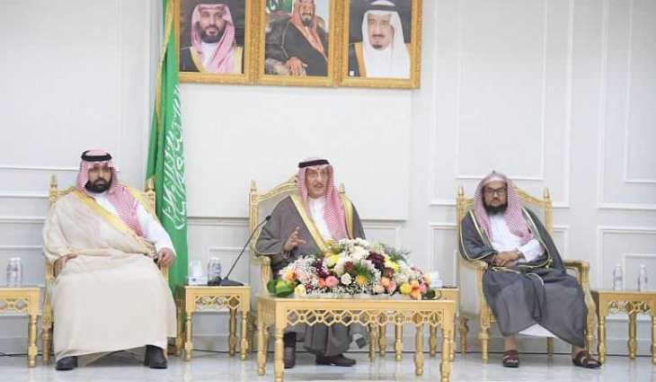 سمو الأمير محمد بن ناصر يلتقي مشايخ وأهالي بني مالك