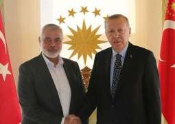 Erdogan Holds Talks With Hamas Leader in Istanbul - Turkish Presidency