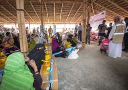 "الهلال الأحمر" تواصل تقديم المساعدات الإنسانية للاجئين الروهينجا في بنجلاديش