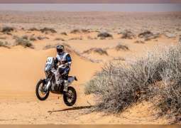 نجوم الإمارات.. " الرقم الصعب" في منافسات الدراجات النارية برالي حائل الدولي