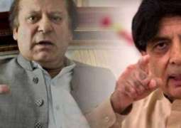 Nawaz Sharif refuses to meet Chaudhary Nisar