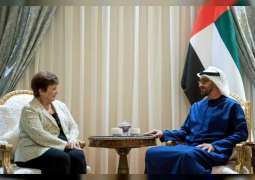 Mohamed bin Zayed receives IMF Managing Director