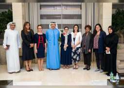 Abdullah bin Zayed receives female permanent delegates to UN