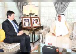 Hamdan bin Rashid receives British Ambassador