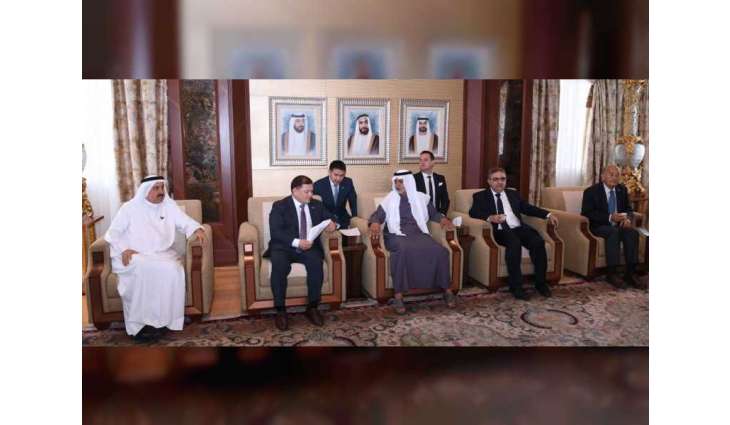 Nahyan bin Mubarak receives Speaker of Kyrgyz Parliament, Governor of Argentine province of Catamarca