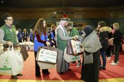 مركز الملك سلمان للإغاثة يوزع 494 حقيبة شتوية في لبنان