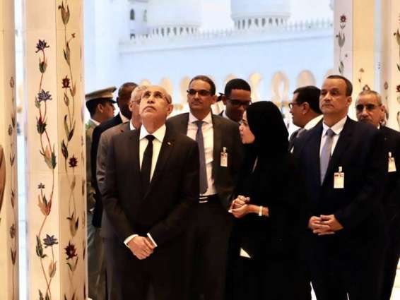 Mauritanian President visits Sheikh Zayed Grand Mosque