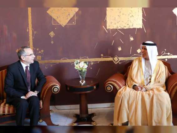 Saud bin Saqr receives Egyptian Consul General