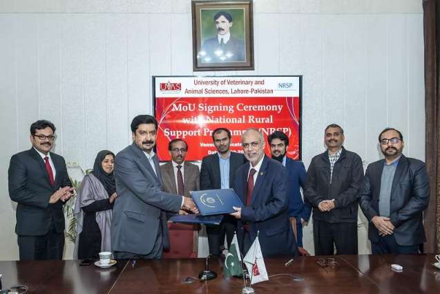 UVAS signs MoU with NRSP for capacity building of farmers, rural communities