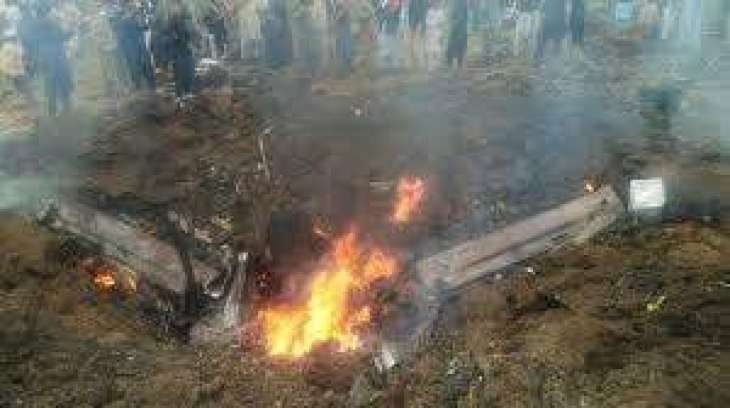 Another aircraft crashes in Mardan area