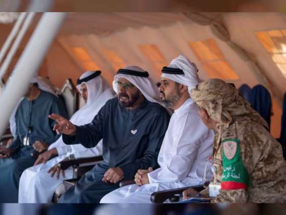 ذياب بن محمد بن زايد يشهد انطلاق مهرجان الوحدات المساندة للرماية