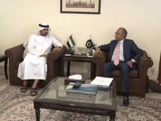 UAE Ambassador calls on Adviser Finance