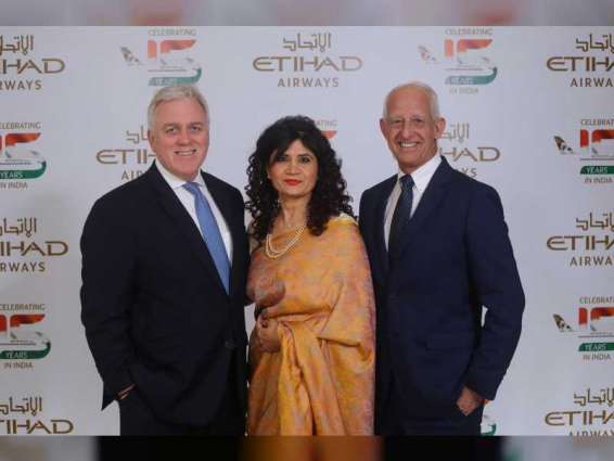 Etihad Airways celebrates 15 years of flying to India