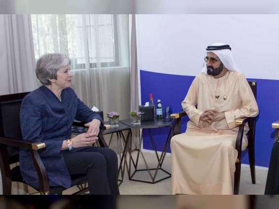 Mohammed bin Rashid receives former British Prime Minister