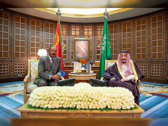 خادم الحرمين يبحث العلاقات الثنائية ومستجدات الأحداث مع رئيس إريتريا