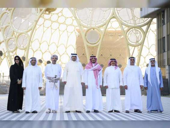 Saif bin Zayed, Interior Ministers of Saudi Arabia, Bahrain, Kuwait, Oman visit Expo 2020 Dubai site
