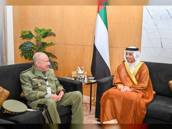 Mansour bin Zayed meets Chief of Staff of Algerian Army
