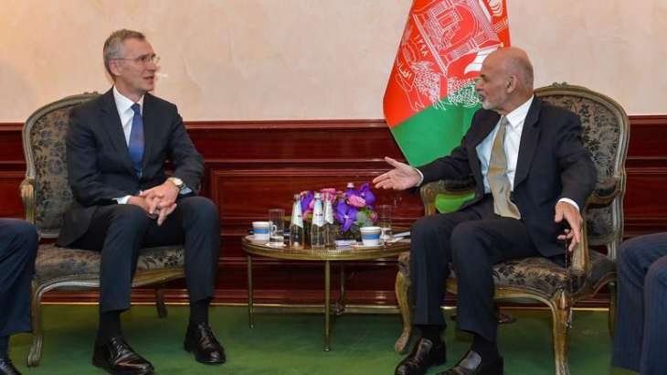 NATO Secretary General in Afghanistan Ahead of Meeting With Ghani