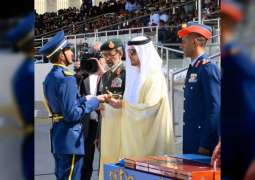 Hazza bin Zayed attends graduation ceremony of Khalifa Bin Zayed Air College's 49th batch