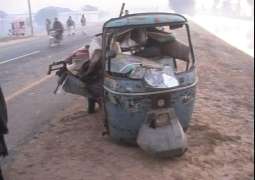 Speedy passenger bus hits school's rickshaw,  12 students injured