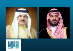 سمو ولي العهد يعزي ملك مملكة البحرين في وفاة الشيخ أحمد بن محمد آل خليفة