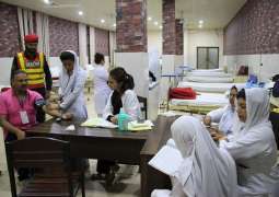20-bed hospital providing first aid near Gaddafi Stadium