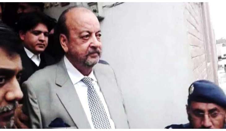 Speaker Sindh Assembly Agha Siraj Durrani arrives at the residence of late Naimatullah