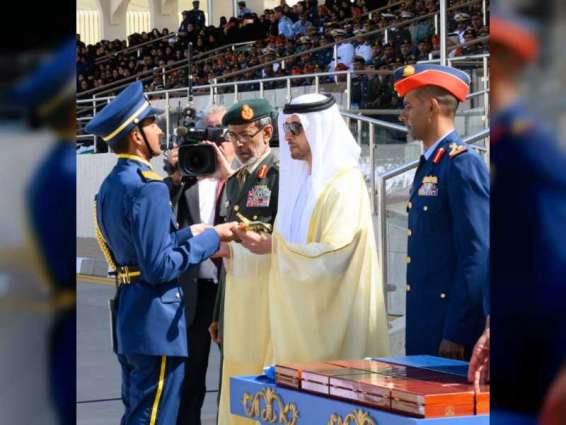 Hazza bin Zayed attends graduation ceremony of Khalifa Bin Zayed Air College's 49th batch
